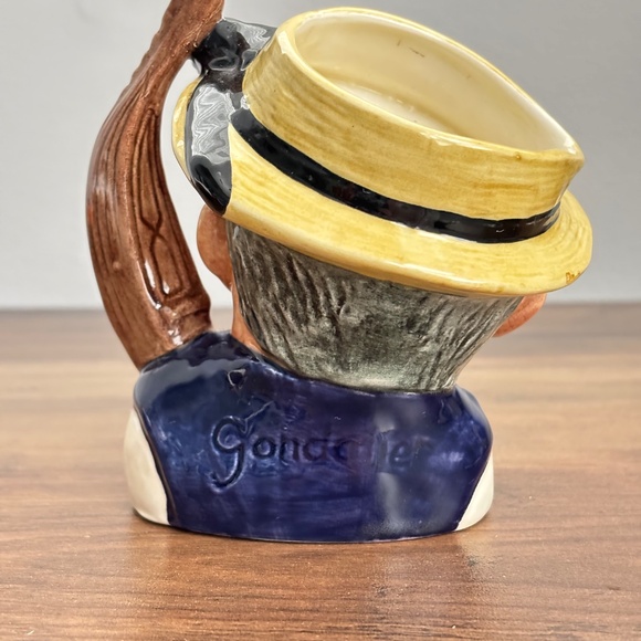 VINTAGE Royal Doulton THE GONDOLIER Toby Character Jug Small #D6592 1963 England - Picture 5 of 11